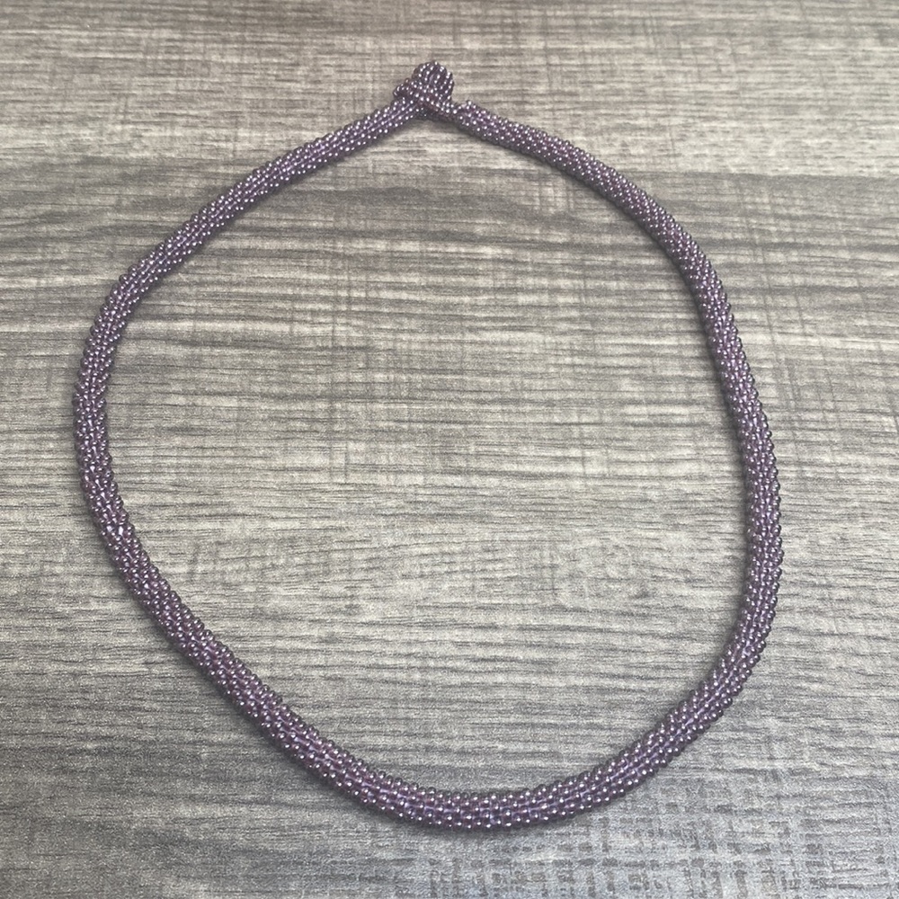 Lavender beads necklace